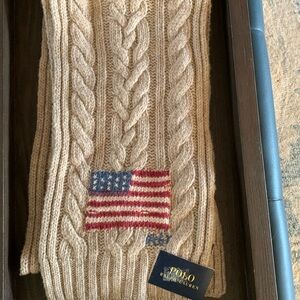 Ralph Lauren Polo Cable Knit Scarf